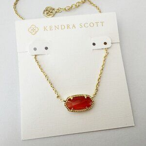 Kendra Scott Oval Orange Cat��s Eye Necklace